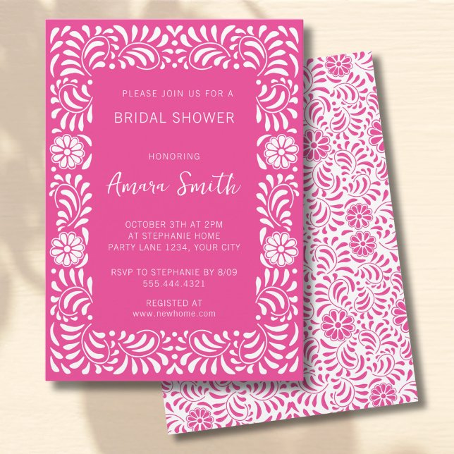 PINK TALAVERA BRIDAL SHOWER INVITATION (Creator Uploaded)