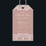 Pink Talavera Tile Fiesta Bridal Shower Favour Gift Tags<br><div class="desc">Everyone loves a fiesta! This collection is a stunning blend of elegance and cultural heritage, inspired by the traditional Mexican Clay Talavera tile patterns. The earthy dusty pink Terracotta floral border exudes sophistication and a touch of festive charm, making it perfect for your Spanish or Mexican inspired celebration. Whether you're...</div>