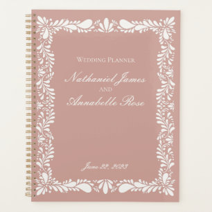 Pink Talavera Tile Spanish Fiesta Floral Wedding Planner