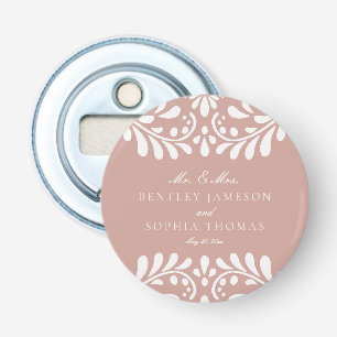 Pink Talavera Tile Spanish Fiesta Wedding Favours Bottle Opener