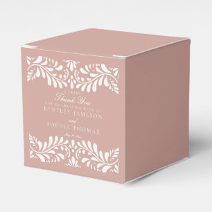 Pink Talavera Tile Spanish Style Fiesta Wedding Favour Box