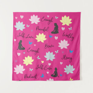 Pink Tapestry Yellow Lotus & Feminine Self-Care