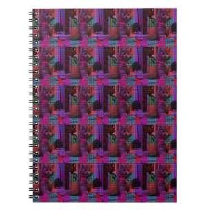 Pink Tartan Persian Kitten, Notebook