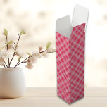 Pink Tartar plaid summer Wine Box<br><div class="desc">Get ready to add a splash of summer fun to your gatherings with our OPink Tartar plaid wine box! This stylish box is the perfect way to present your favourite bottle of wine at any summer occasion, from picnics to barbecues. The vibrant OPink Tartar plaid design brings a touch of...</div>