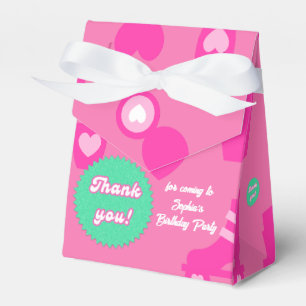 Pink-tastic Doll Birthday Custom Age and Text Favour Box