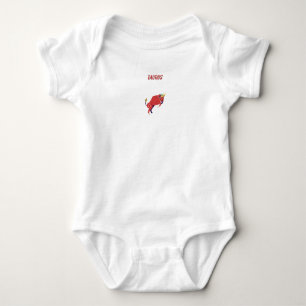 Pink Taurus, zodiac, star sign print Baby Bodysuit