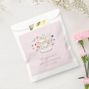 Pink Tea Party Favour Bag