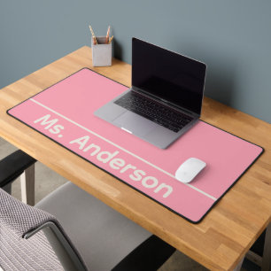 Pink Teacher Desk Mat