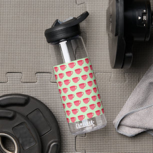 Pink Teacups Water Bottle