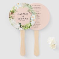 Pink, teal + orchid tropical floral wedding