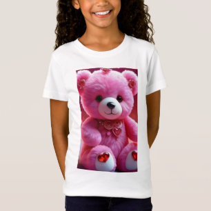 "Pink Teddy Bear Cute T-Shirt for All Ages"