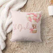 Pink Teddy Bear Oh Girl Balloon Baby Shower