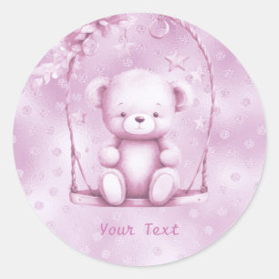 Pink Teddy Bear Sticker
