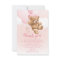 Pink Teddy Bear with Balloons Thank You Card