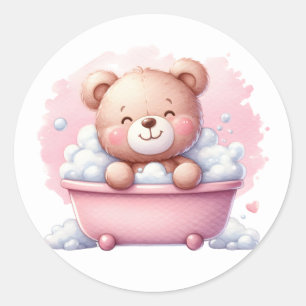 Pink Teddy Stickers