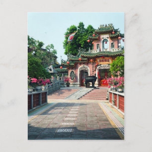 Pink Temple Gate of Quan Cong, Hoi An, Vietnam Postcard