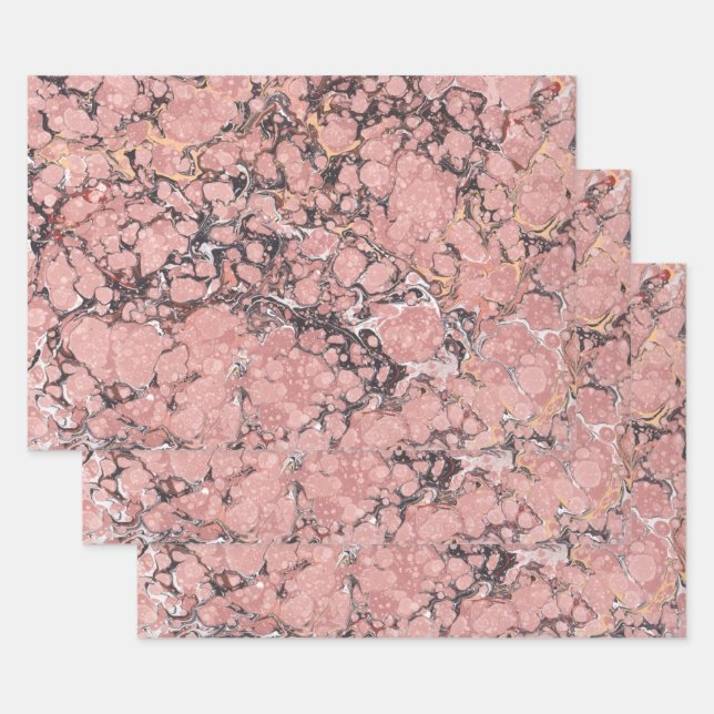 Pink Tennessee Marble Wrapping Paper Sheet (Set)