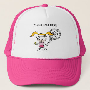 Pink Tennis Cap / Hat with customisable print