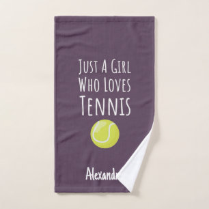 Pink Tennis Gifts For Little Girls Baby Kid Player Hand Towel