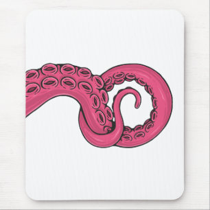 Pink Tentacle Mouse Mat