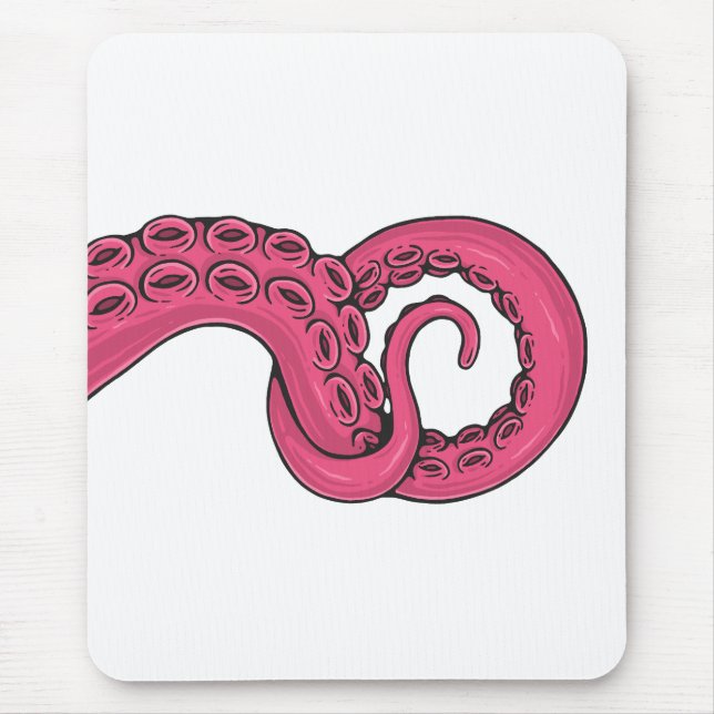 Pink Tentacle Mouse Mat (Front)