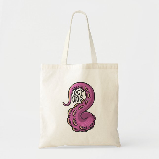 Pink Tentacle Tote Bag (Front)