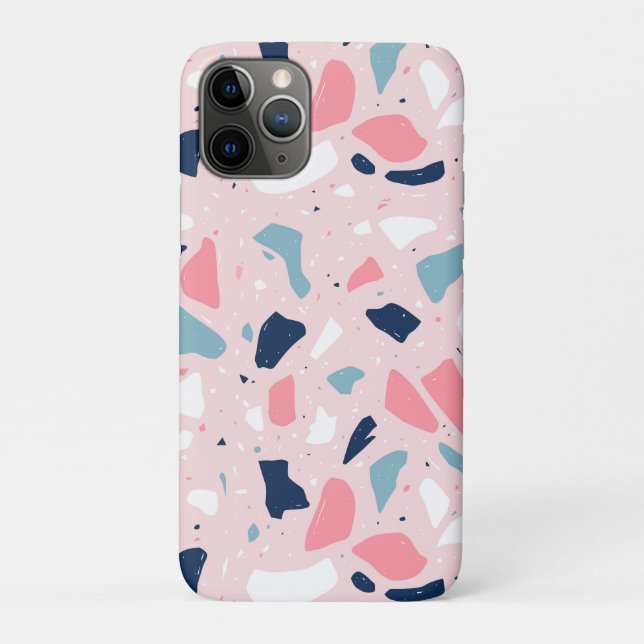 Pink Terrazzo Pattern Case-Mate iPhone Case (Back)