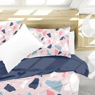 Pink Terrazzo Pattern Pillowcase