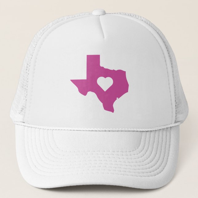 Pink Texas Trucker Hat (Front)