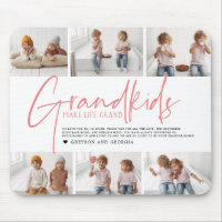 Pink Text | Grandkids Make Life Grand Photo