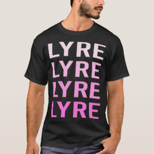 Pink Text Lyre T-Shirt
