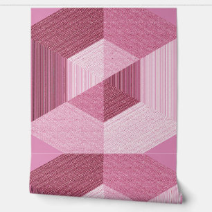 Pink textured 3D effect "Ratti_Creative_Arts" Wallpaper