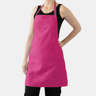 Pink textured surface with subtle swirling pattern apron