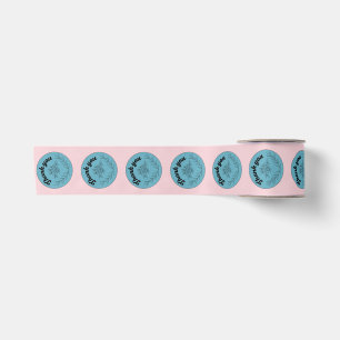 Pink Thank you floral Satin Ribbon