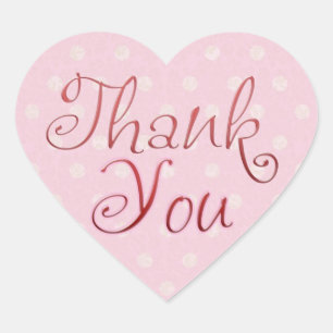Pink Thank You Sticker
