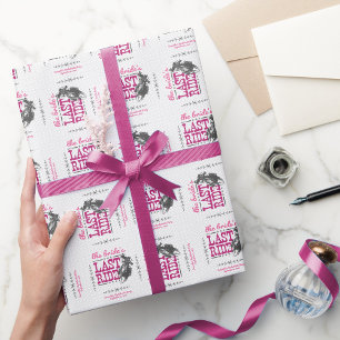 Pink The Bride's Last Ride Wrapping Paper