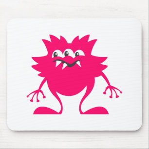 Pink Three-Eye Alien Mouse Mat