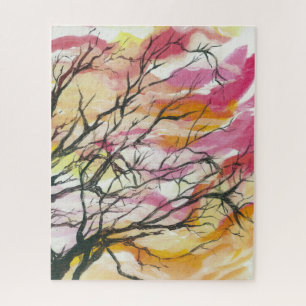 Pink Through The Trees, 16" x 20" Designer Puzzle