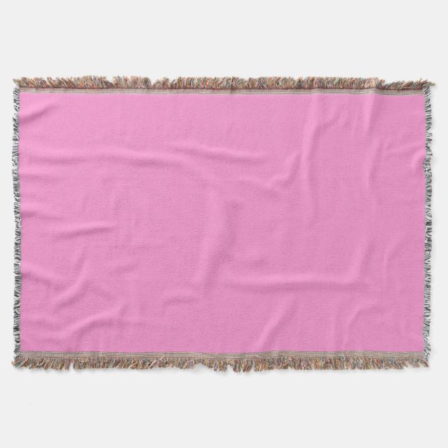  Pink Throw Blanket (Front)