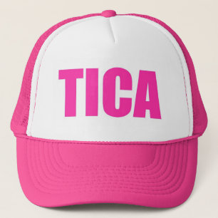Pink Tica Costa Rica Trucker Hat