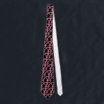 Pink Tie<br><div class="desc">Pretty in Pink.  Pairs of lesbian symbols on black.</div>