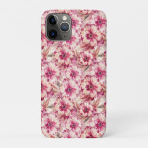 Pink Tie Dye Floral iPhone 11 Pro Case