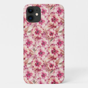 Pink Tie Dye Floral iPhone 11 Case