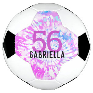 Pink Tie Dye Team Name Jersey Number Football