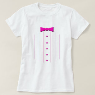Pink tie tuxedo T-Shirt
