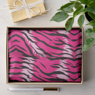 Pink Tiger Animal Skin Pattern Design Tissue Paper