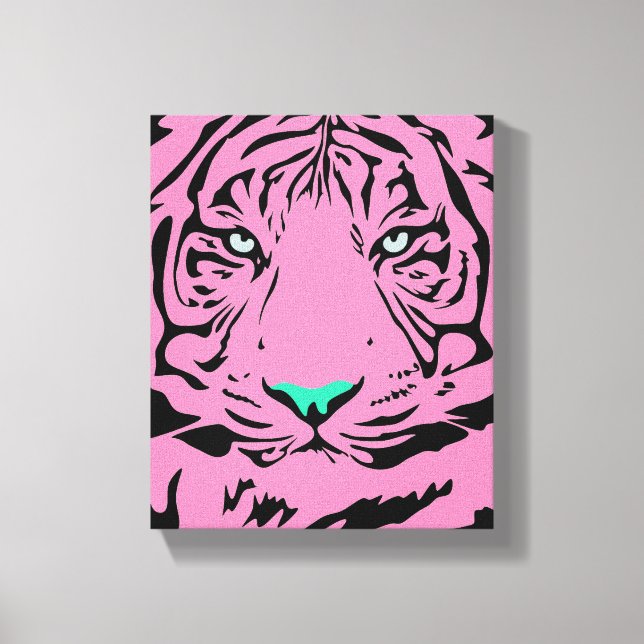 Pink Tiger Canvas Print (Front)