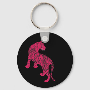 Pink tiger key ring