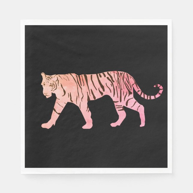 Pink Tiger Napkin (Front)