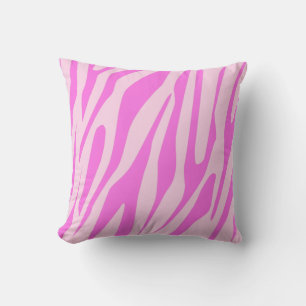 Pink Tiger Seamless Pattern Cushion